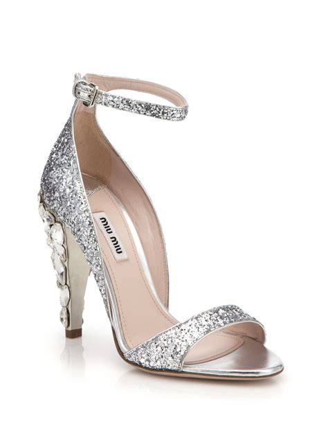 miu miu crystal heel